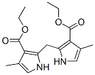 ethyl 2-[(3-ethoxycarbonyl-4-methyl-1H-pyrrol-2-yl)methyl]-4-methyl-1H -pyrrole-3-carboxylate 化学構造式