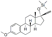 (17R)-3-メトキシ-17-(トリメチルシロキシ)-19-ノルプレグナ-1,3,5(10)-トリエン-20-イン 化学構造式