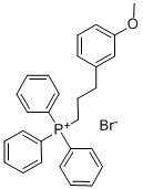 (3-(3-METHOXYPHENYL)PROPYL)TRIPHENYLPHOSPHONIUM BROMIDE 化学構造式