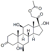 5-alpha,11-beta,17-alpha,21-tetrahydroxy-6-beta-methylpregnane-3,20-dione 21-acetate|