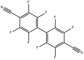 ２·２’３·３’·５·５’·６·６’オクタフルオロ４·４’ビフエニルジカルボニトリル 化学構造式