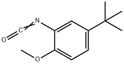 5-叔丁基-2-甲氧基苯基异氰酸酯, 284462-77-7, 结构式