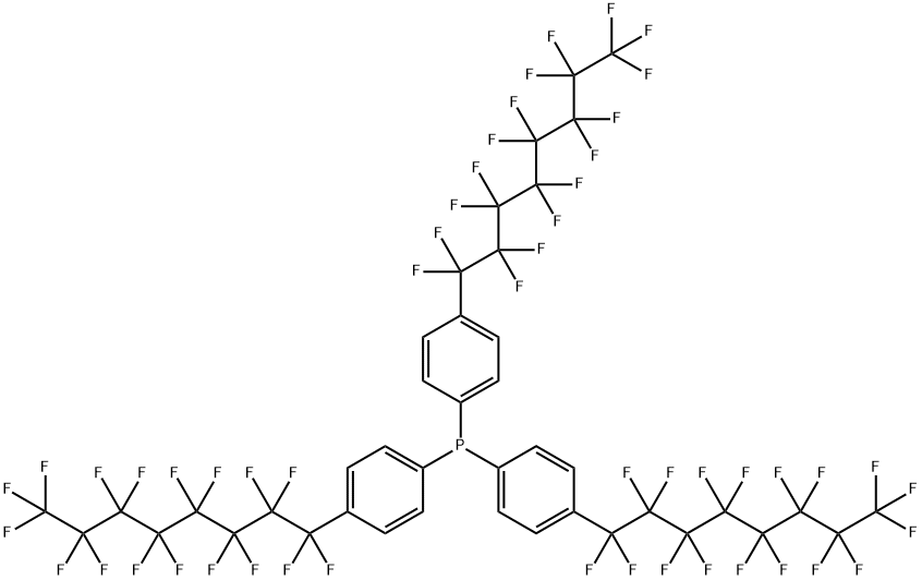 三[4-(十七氟辛基)苯基]磷化氢, 284472-92-0, 结构式