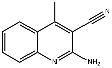 4-甲基-2-氨基喹啉-3-腈, 28448-11-5, 结构式