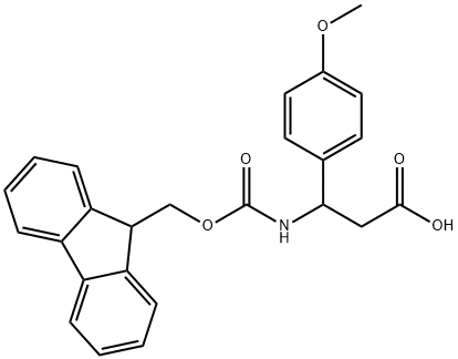 3-N-FMOC-3-(4-METHOXYPHENYL)PROPIONIC ACID 化学構造式