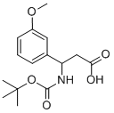 3-(BOC-AMINO)-3-(3-METHOXYPHENYL)PROPIONIC ACID Struktur