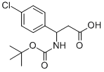 3-N-Boc-Amino-3-(4-chlorophenyl)propionic acid Structure
