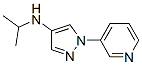 N-propan-2-yl-1-pyridin-3-yl-pyrazol-4-amine,28466-02-6,结构式