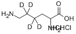 DL-リシン-4,4,5,5-D4二塩酸塩 化学構造式