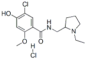 5-chloro-N-[(1-ethyl-2-pyrrolidinyl)methyl]-4-hydroxy-2-methoxybenzamide monohydrochloride|