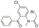 N-(2-ベンゾイル-4-クロロフェニル)-2-ブロモ-N-メチルアセトアミド 化学構造式