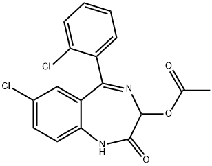 3-(Acetyloxy)-7-chloro-5-(2-chlorophenyl)-1,3-dihydro-2H-1,4-benzodiazepin-2-one