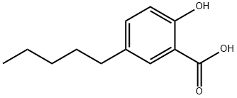 2-hydroxy-5-pentylbenzoic acid Struktur