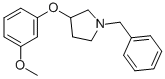 1-BENZYL-3-(M-METHOXYPHENOXY)-PYRROLIDINE 化学構造式