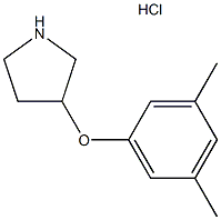 3-(3,4-DIMETHYLPHENOXY)PYRROLIDINE HYDROCHLORIDE Structure