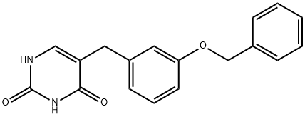 5-benzyloxybenzyluracil 结构式