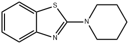 2-(ピペリジン-1-イル)ベンゾチアゾール 化学構造式