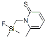 2(1H)-Pyridinethione,  1-[(fluorodimethylsilyl)methyl]-6-methyl-,285127-26-6,结构式