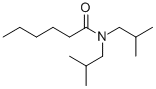 N,N-Bis(2-methylpropyl)hexanamide 结构式
