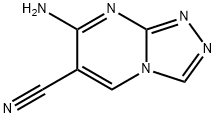 s-Triazolo[4,3-a]pyrimidine-6-carbonitrile,  7-amino-  (8CI) 结构式