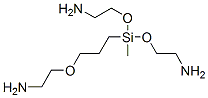 2,2'-[[[3-(2-アミノエトキシ)プロピル]メチルシリレン]ビス(オキシ)]ビスエタンアミン 化学構造式