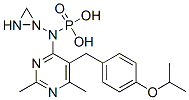 N-diaziridin-1-ylphosphoryl-2,6-dimethyl-5-[(4-propan-2-yloxyphenyl)me thyl]pyrimidin-4-amine 结构式