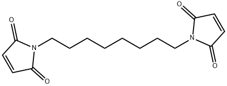 1,1'-(1,8-オクタンジイル)ビス(1H-ピロール-2,5-ジオン) 化学構造式
