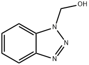 1H-ベンゾトリアゾール-1-メタノール 化学構造式