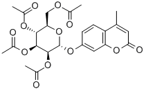 4-甲基伞形酮 2,3,4,6-O-四乙酰基-ALPHA-D-吡喃甘露糖苷, 28541-71-1, 结构式