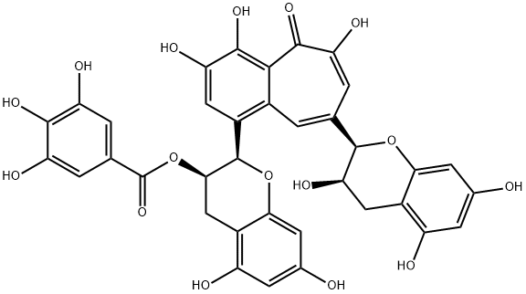 テアフラビン3′‐ガラート 化学構造式