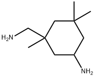 イソホロンジアミン (cis-, trans-混合物) 化学構造式
