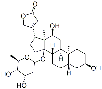 3beta,12beta,14-trihydroxy-5beta-card-20(22)-enolide, monodigitoxoside,28553-21-1,结构式