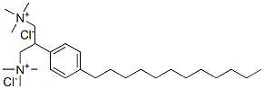 [(dodecyltolylidene)dimethylene]bis(trimethylammonium) dichloride Structure