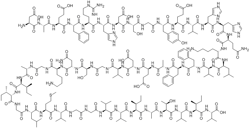 β淀粉样蛋白（1-46）, 285554-31-6, 结构式