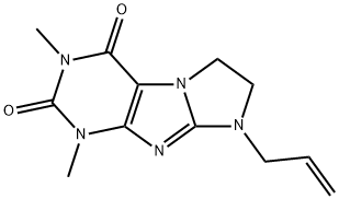 8-Allyl-7,8-dihydro-1,3-dimethyl-1H-imidazo[2,1-f]purine-2,4(3H,6H)-dione Structure