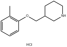 3-[(2-METHYLPHENOXY)METHYL]PIPERIDINEHYDROCHLORIDE Struktur