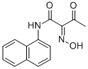 2-HYDROXYIMINO-N-NAPHTHALEN-1-YL-3-OXO-BUTYRAMIDE 结构式