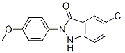 5-Chloro-1,2-dihydro-2-(4-methoxyphenyl)-3H-indazol-3-one,28561-72-0,结构式