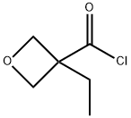 3-Oxetanecarbonyl chloride, 3-ethyl- (8CI) Struktur