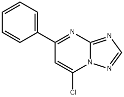 7-chloro-5-phenyl[1,2,4]triazolo[1,5-a]pyrimidine Struktur