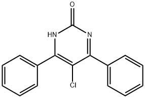 5-Chloro-4,6-diphenylpyrimidin-2(1H)-one Struktur