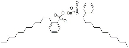 barium dodecylbenzenesulphonate Struktur