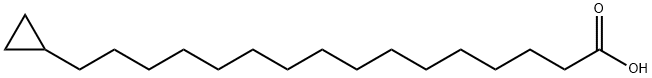 16-Cyclopropylhexadecanoic acid,28595-93-9,结构式