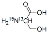 L-SERINE-2-13C-15N Struktur