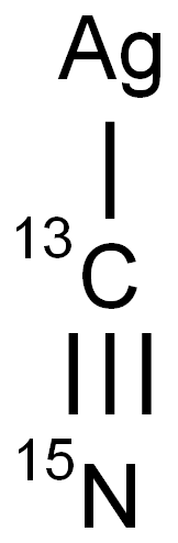 SILVER CYANIDE-13C,15N Structure