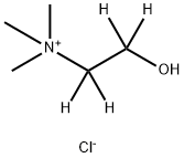 塩化コリン-1,1,2,2-D4 化学構造式