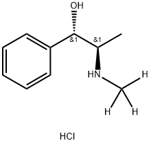 (1S,2R)-(+)-EPHEDRINE-D3 HCL (N-METHYL-D3) - DRUG PRECURSOR Struktur