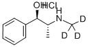 (1R,2R)-(-)-PSEUDOEPHEDRINE-D3 HCL (N-METHYL-D3) Struktur