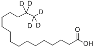 ヘキサデカン酸-15,15,16,16,16-D5 化学構造式
