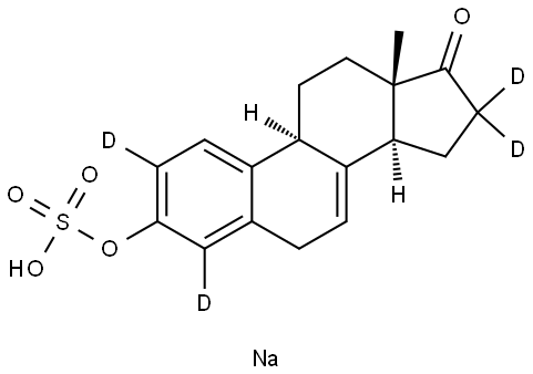 SODIUM EQUILIN-2,4,16,16-D4 SULFATE Struktur